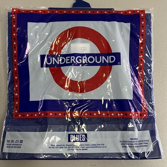 London Underground T Shirt Tube Mens Logo Blue XXL New - Picture 3 of 4